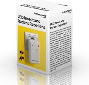 Caja de repelente LED para insectos y roedores.